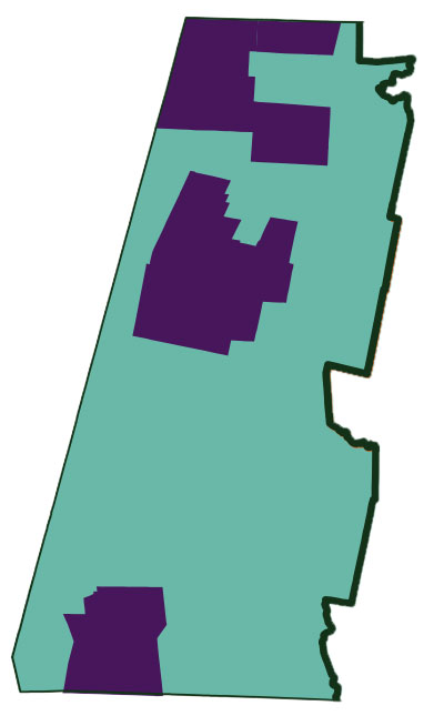 growing wild participants from bBerkshire county color coded in purple