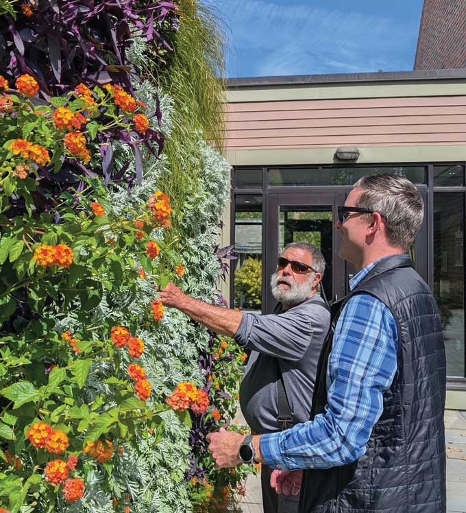 living wall with MNLA members at recent Plant Geek Day event 